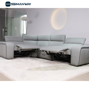 Bộ ghế <span class=keywords><strong>sofa</strong></span> điện chỉnh điện bằng da thật, kiểu chữ L, góc cạnh, có thể điều chỉnh, sản xuất tại nhà máy OEM. - Product Image 6