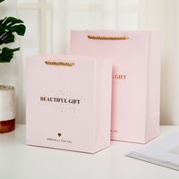 Boîte cadeau magnétique en carton de luxe à double porte avec impression personnalisée et dorure, rose, pour l'emballage de produits de soin de la peau et de parfums, avec taille personnalisée