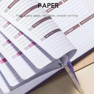 Vente en gros de 200 cahiers reliés personnalisés pour étudiants, <span class=keywords><strong>agenda</strong></span>, planificateur, carnet A5 en PU - Product Image 5