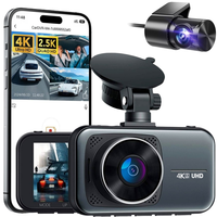 Haute définition 4K voiture boîte noire Vision nocturne Dashcam 24H moniteur de stationnement caméra de tableau de bord pour enregistreur de conduite