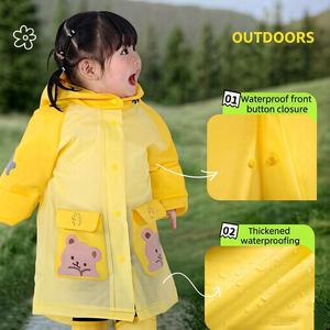 Veste de <span class=keywords><strong>pluie</strong></span> longue imperméable en EVA légère à imprimé dessin animé personnalisé pour les enfants d'âge scolaire - Product Image 6