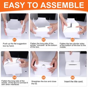 Boîtes à rainurer vierges personnalisables en gros pour les tirages de fête de remise des diplômes, les boîtes de vote, les boîtes à suggestions, les boîtes à dons - Product Image 3