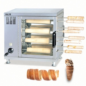 Four à Kurtos Kalacs, machine à pain commerciale chinoise, nouvelle, pour four à gâteaux en cheminée, rouleaux de camion, utilisant des ingrédients : lait, eau - Product Image 1