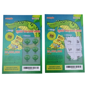 Factory Sale OEM <b>Scratch</b> Off Lottery Tickets Professional Lottery Game Ticket Printing Supplier - Product Image 4