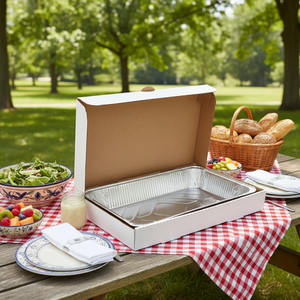 Plato de postre triple personalizado, caja de catering de comida, Tacos de fiesta, papel Kraft, caramelo, pastel, sándwich, caja de embalaje, cajas rígidas - Product Image 2