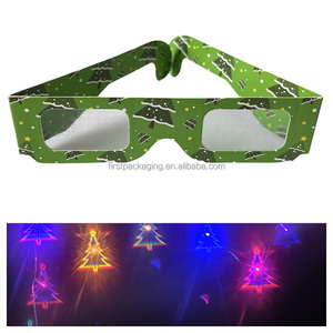 3D Rave pháo hoa kính giấy khúc xạ kỳ nghỉ ánh sáng trái tim kính các tông trái tim Giáng sinh kính nhiễu xạ - Product Image 4