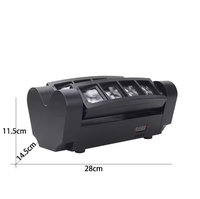 80W RGBW 4-in-1 LED Moving Head DJ-Licht für Bühne Disco Party Bar Hochzeit Event Club Weihnachten - DMX512 & Sprachsteuerung