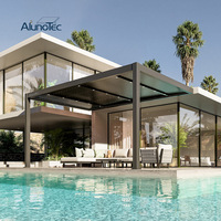 Pergolas à toit fixe AlunoTec, mobilier d'extérieur, auvent de jardin, pergola bioclimatique en aluminium de luxe, gazebo extérieur personnalisé