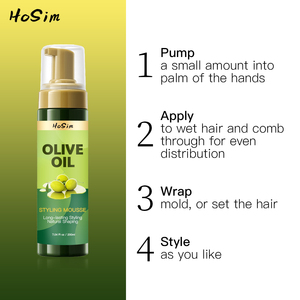 <span class=keywords><strong>Mousse</strong></span> coiffante personnalisée en bouteille, marque privée, brillante, sans résidus, <span class=keywords><strong>mousse</strong></span> coiffante pour cheveux bouclés, marque privée, pour perruques bouclées - Product Image 5