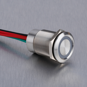 16mm 19mm 22mm 1NO chốt momentary push button <span class=keywords><strong>Dimmer</strong></span> ChuyểN 12V 24V <span class=keywords><strong>LED</strong></span> IP68 cảm ứng chuyển đổi với dây cáp - Product Image 2