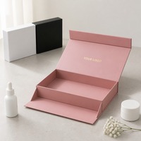 Staubrosa Geschenkbox mit Individueller Bedruckung, Magnetverschluss, Zusammenklappbar, Soft-Touch, Blanko, Großhandel, Direkt ab Werk, Flach Verpackt