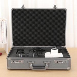 Grande valise rigide en aluminium pour bureau, tablette, unisexe, mallette de rangement pour outils - Product Image 5