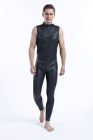Combinaison de plongée sans manches pour homme, en caoutchouc lisse CR de 2 mm, super extensible, pour la plongée et le surf