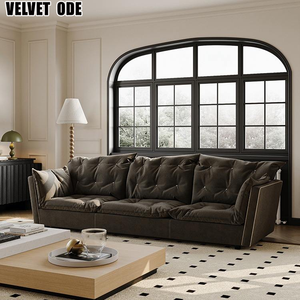 Nuevo Sofá Sorrento, Estilo Nórdico Italiano Moderno de Lujo, Forma Curva, Cómodo y Transpirable, para Sala de Estar, Apartamento o Villa - Product Image 6