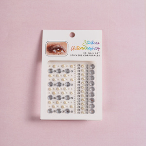 Pegatinas personalizadas DIY cara joyas impermeable cristal pegatina maquillaje acrílico cara perla diamante joyas <span class=keywords><strong>para</strong></span> <span class=keywords><strong>mujer</strong></span> - Product Image 6