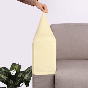 <span class=keywords><strong>Housse</strong></span> d'<span class=keywords><strong>accoudoir</strong></span> de canapé en spandex et velours argenté de style moderne, antidérapante, simple, élastique, de couleur unie, pour <span class=keywords><strong>accoudoir</strong></span> de canapé - Product Image 4