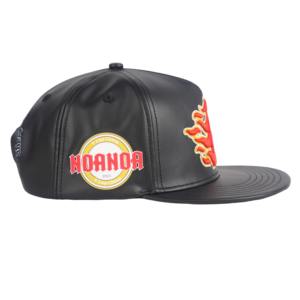 Casquette en cuir pour homme avec logo personnalisé, 5 panneaux, style snapback, pour l'extérieur, vente en gros Tcap Chine - Product Image 4