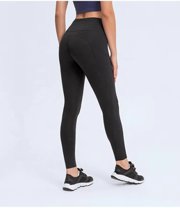 Leggings <span class=keywords><strong>Sportivi</strong></span> Mimetici a Vita Alta per Donna, Pantaloni da Palestra a Basso Prezzo, Leggings <span class=keywords><strong>Neri</strong></span> Camo - Product Image 2