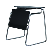 Chaise de formation commerciale pliable en plastique, chaise d'école, table