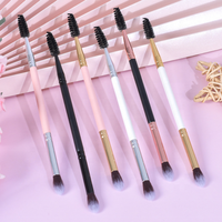 Brosse de nettoyage à double face pour extensions de cils, marque privée