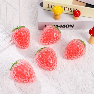 2025 TPR Plastic <b>Squeeze</b> <b>Ball</b> Strawberry Shape Anti Stress Squishy Toy Sticky <b>Ball</b> Autism Sensory Toys - Product Image 3