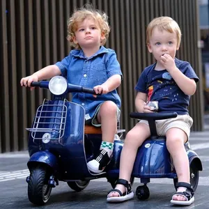 Giro elettrico per bambini in plastica di vendita calda su auto moto a 3 ruote con luce per bambini da guidare