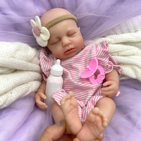 12 Zoll LouLou Mini Silikon Reborn Baby Puppe OEM Maßgefertigt Vollkörper Handbemalt Neugeborenes für Großhandel Direkt ab Werk