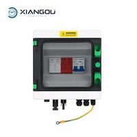 Caja Combinadora Solar Fotovoltaica para Techo, OEM ODM, Venta al por Mayor de Fábrica, 1 Entrada 1 Salida, 600V DC, 4.5kA, IP65, Protección con Fusible MCB SPD