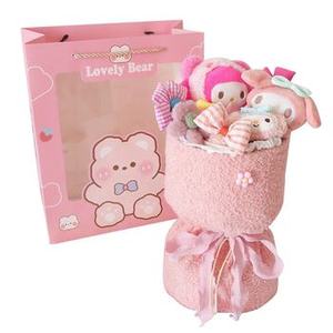 Luckykoo <span class=keywords><strong>Kawai</strong></span> <span class=keywords><strong>Anime</strong></span> Sanrios flor peluche juguete colgante flexible flor muñeca juguete niñas ramo regalo - Product Image 1