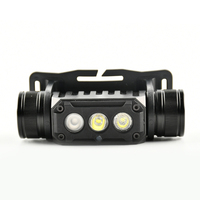 Linterna Frontal LED RGB de Doble Haz de 1200LM, Recargable Tipo-C, Resistente al Agua IP68, Luz Roja y Verde, para Caza, Venta al Por Mayor