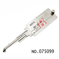 Fournitures de serrurier Original Lishi Pick HON70 lecteur de numéro de dent de serrure de moto décodeur Lishi HON70 pour Honda
