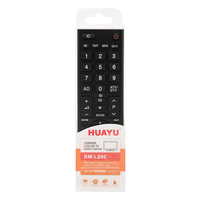 Télécommande universelle HUAYU RM-L890 de remplacement pour Smart TV LED, contrôle tactile, 42 boutons, code roulant, code fixe, en plastique