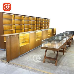 Nhà máy tùy chỉnh sang trọng thuốc lá hiển thị kệ kính hiển thị truy cập cửa hàng bán lẻ cho truy cập thuốc lá - Product Image 2