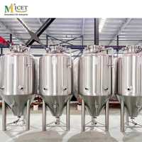 Cuve de Fermentation de Bière MICET 200L 250L, Équipement de Brasserie Artisanale, Cuve de Stockage en Acier Inoxydable, Unitank