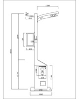 Productos para Ciudades Inteligentes, Farola Inteligente Integrada con Cámara CCTV, WiFi con Pantalla y Sistema de Carga Inalámbrica