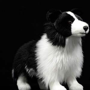 Peluche de Border <span class=keywords><strong>Collie</strong></span> Realista, Animal de Peluche Supersuave, <span class=keywords><strong>Cachorro</strong></span> para Niños y Amantes de Mascotas, Relleno de Algodón PP, Regalo de Cumpleaños Perfecto - Product Image 3
