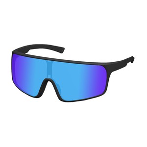 Gafas de sol de ciclismo al por mayor con montura negra, lentes de PC polarizadas UV400, a prueba de viento, para deportes al aire libre, para hombres y mujeres - Product Image 1