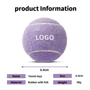 Durable Pet Tennis <b>Ball</b> Toys Pet Gift Custom Logo Giveaway Squeaky <b>Dog</b> Tennis <b>Balls</b> for Training - Product Image 3