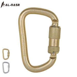 Mosquetón Alnas con Bloqueo Automático, Acero Dorado, Capacidad de Carga de 4500 Kg, Uso Industrial - Product Image 2