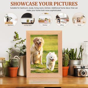 <span class=keywords><strong>Led</strong></span> rắn gỗ khung ảnh hiển thị ấm trắng đầy màu sắc ánh sáng 3D Acrylic USB cáp ánh sáng ban đêm cho hình ảnh hiển thị trang trí - Product Image 6