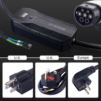 Type 2 EV Plug Dc 7KW 22KW oem Micro Inverter Ev Charger Portable Home Electric Car Charger Fast ev Chargeur de voiture