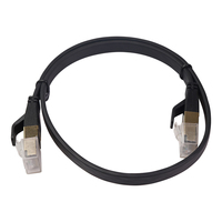 Bochara chapado en oro plano Cat8 Ethernet Rj45 Cable macho a macho multiblindado para enrutador de módem red LAN 50cm 1M 1,8 m 3m