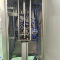 Machine de remplissage de crème semi-automatique en acier inoxydable, trémie mobile, baril connecté directement pour les bouteilles liquides de grand volume