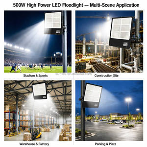 500W Floodlight IP66 Outdoor Stadium Tennis Court Basketball <strong>Projector</strong> Led 50W 100W 200W 300W 400W Flood Light With Black Body - Product Image 5