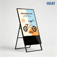 Pantalla Publicitaria Vertical HRAY para Promoción de Juguetes, Multi OS, FHD 2K, Vidrio Templado de Seguridad, OEM, DOM