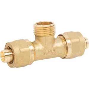 Conexión en T macho APE 32X1 \ "Conectores de polipropileno de plástico de cobre de latón de superficie lisa de alta presión para medio líquido 6mm - Product Image 1