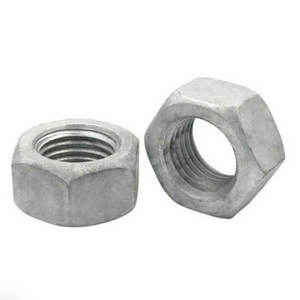 Ukuran disesuaikan M20 M22 M24 M27 M30 M36 M39 M42 M45 M48 M52 A563 DIN 934 Hot Dip galvanis kacang Hex HDG mur segi enam - Product Image 6