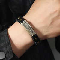 Bracelet vintage Steampunk en cuir pour couple hommes femmes Bracelets en cuir véritable pour amoureux Style bijoux pour couple