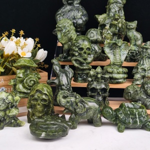 Artesanías de Cristal Natural Hechas a Mano al por Mayor, Múltiples Estilos, Estatua de Jade Xiuyan, Tallado de Cristal, Energía para Decoración del Hogar, Adorno - Product Image 4