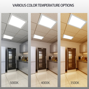 Современный дизайн школы офисные светодиодные потолочные панели лампы высокой яркости <span class=keywords><strong>60x60</strong></span> 2x2 2x4 1x4 подсветка панели с сертификатом ETL - Product Image 5